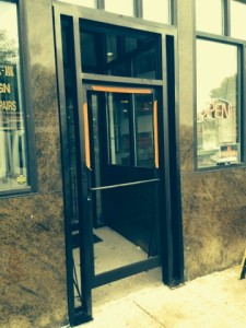 AFTER - Commercial storefront aluminum door and frame - October 21,2014