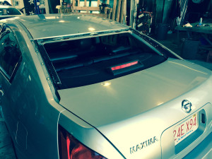 Back Window - BEFORE - Nissan Maxima