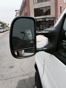 Custom Telescoping Mirror on Ford Econoline Van