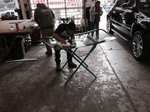 DURING - May 2015 - Windshield Replacement